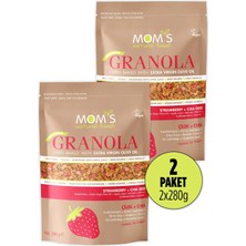 Mom's Natural Foods 2'li Çilek - Chıa Granola 280 G