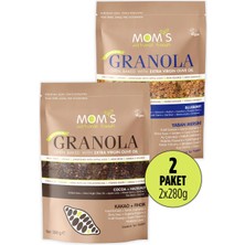 Mom's Natural Foods 2'Lİ GRANOLA - YABANMERSİN'İ 280 G - KAKAO FINDIK 280 G