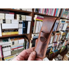 Özgürce Gerçek Deri Kalemlik, Tek Kalem Için, 26X4,5 Cm, Şık ve Zarif Tasarım