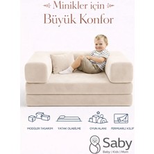Saby Premium 140X70 cm Modüler Çocuk ve Genç Koltuğu – Yatak Olabilen Sünger Oyun Alanı–Yıkanabilir Kılıf