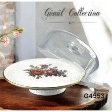 Feyza Design Şık Seramik Kek Fanusu, Zarif ve Dayanıklı Tasarım, Hızlı Teslim