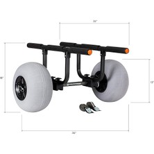 Systems Ağır Hizmet Kayık Arabası | Şişme Plaj Tekerlekleri | 350 Lb Ağırlık Derecesi | Kayaklar ve Kanolar Için, Model Numarası: 8070167