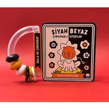 Uçan Fil Siyah Beyaz Çıngıraklı Kitaplar Hayvanlar