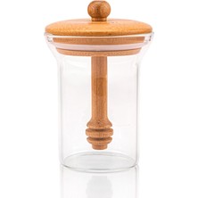 Feyza Design Cam Bal Saklama Kabı, Kaşıklı, Pratik ve Şık Tasarım