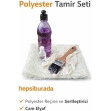 Efepolikimya Polyester Tamir Seti 500G – Fiberglas Cam Elyaf Tekne, Araç, Havuz Onarım Kiti