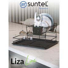 Feyza Design Tezgah Üstü Paslanmaz Bulaşıklık Sepeti, Pratik ve Şık Tasarım