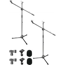 MS06X 2li Set Akrobat Mikrofon Standı Sehpası