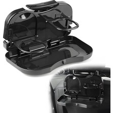 Masası, Katlanır Masa, Küçük Araç Arka Koltuğu, Araç Arkası Düzenleyici, Arka Koltuk, Otomobil Masası, Arka Koltuk, Bardak Tutuculu (Siyah)