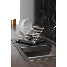 Feyza Design Şeffaf ve Şık Tek Katlı Tabaklık, Pratik ve Kullanışlı Tasarım