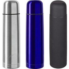 Çelik 500 ml 12 Saat Sıcak Soğuk Tutan Çay Kahve Su Termosu - FC044 (Siyah)