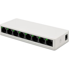 DS LLC Ethernet Switch 8 Port 10/100 Mbps - Beyaz LV-SW08 Iegtgrs-34