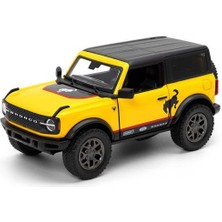Kinsmart 2022 Ford Bronco W/ Printing (Hard Top) Sarı 1/34 Model Araba