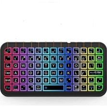 Klavye Smarttv Işıklı Bluetooth Kablosuz Televizyon Ps3 Dizüstü Tabletler ve Telefonlar Için