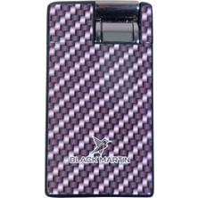 Black Martin Tek Torch Pürmüz Karbon Desenli Siyah Puro Çakmağı