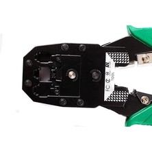 Home 3’lü Modüler Irtibat Pensesi – 4p-4c, 6p-6c ve 8p-8c RJ11 RJ12 RJ45 Ethernet Kablo Jak Çakma Pensesi, Ağ ve Telefon Kablosu Sıkma Aracı-Kablo Soyucu Hediyeli-Asorti Renk