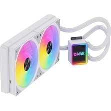 Freezer W247W 2025 Edition 240MM 2X12CM Frgb LED Fan + Pompa, 250W Tdp, LGA1700 - Am5 Uyumlu Beyaz Sıvı Soğutma Sistemi (DKCCW247W)