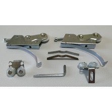 AluWorld Yaylı Çift Tekerli Mekanizma - Alüminyum Ray Kapak Tekeri