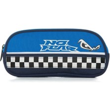 Özgürce Mavi Renkli Çift Bölmeli Kalem Çantası, Şık ve Kullanışlı Tasarım