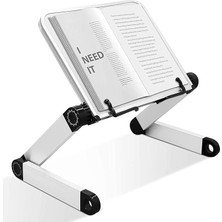 Metal Ayarlanabilir Kitap Okuma Standı Rahle Çok Amaçlı Laptop Tablet Standı , Hobimtek