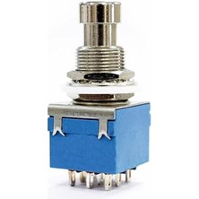 On/on/off 3lü Anahtar Ac 250V 3A 9 Pin Switch Anlık Basmalı Buton Ayak Pedal Elektro Gitar Efekt Kutusu Mandallama