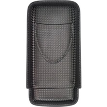 Premium Quality PQ Karbon Desenli Üçlü Puro Kılıfı