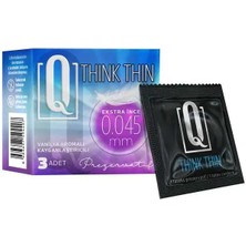 724Haz Extra Ince 0,045 mm Latex Prezervatif – 3’lü Paket