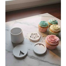Maku Home Rus Duy Seti Pasta , Cupcake Süsleme Aparatı 4'lü