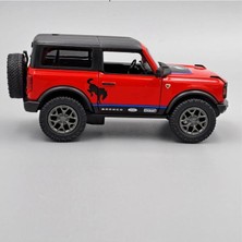Kinsmart 2022 Ford Bronco W/ Printing (Hard Top) Kırmızı 1/34 Model Araba