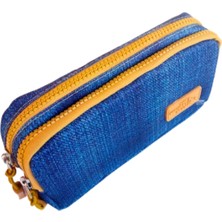 Özgürce Kot Desenli Çift Gözlü Şık Kalemlik, Düzen ve Tarz Katacak Aksesuar