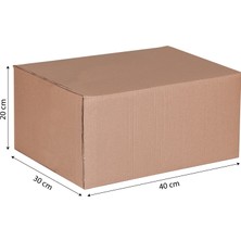 40X30X20 Çift Oluklu Koli 5 Adet - Dayanıklılık Paketleme Çözümü - Kutukoli - Kutumarketim