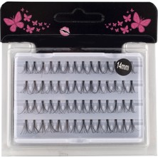 Özgürce Doğal Görünümlü 14MM Tekli Takma Kirpik, Hafif ve Rahat Kullanım