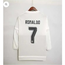 Portego R.madridd 2016 Şampiyonlar Ligi Finali Cristiano Ronaldo Nostalji Forması (White)