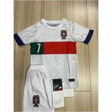 Portego Portekiz 2022-23 Sezon Cristiano Ronaldo Deplasman Çocuk Forması 4'lü Set