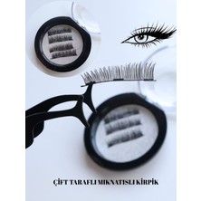 Özgürce Hacimli Mıknatıslı Ipek Takma Kirpik Çift Taraflı Kullanım