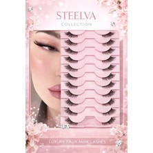 Özgürce 10 Çift Uzun ve Doğal Kedi Gözü Kirpik Seti, Günlük ve Özel Günler Için