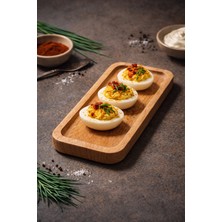 Masif Kayın Ağacından Dikdörtgen Orta Boy Sunumluk