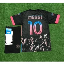 Portego I.n.t.e.r Miami 2023/24 Yeni Sezon Lionel Messi Çocuk Forması 3'lü Set (Black)