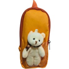 Özgürce Turuncu Çift Bölmeli Maskotlu Kalemlik, Şık ve Kullanışlı Ürün