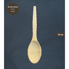 Bremen Home Ahşap Kaşık 20 Cm, Yumurta Sahan Kaşığı