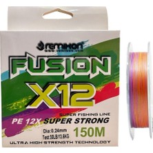 Remixon Fusion 12 Kat 150M 0.24MM Multi Color Ip Misina