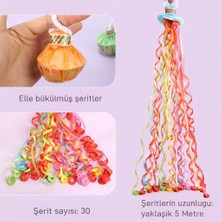 30 Şeritli Renkli Elle Atılan Konfeti - 5 Metre Uzayan Şerit Konfeti 1 Adet - Lisinya