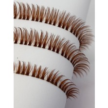 Özgürce Kumral Kahve Kirpik Mix Paket, 10-14 Mm, 15 Uygulamalık, Her Ölçüden 2’şer Ip