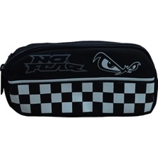 Özgürce Şık Siyah Çift Bölmeli Kalem Çantası 03621