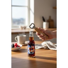 Renk Yapı Rüyası Bambu Saplı Metal Gazoz Soda Meşrubat Açacağı Şişe Açacağı