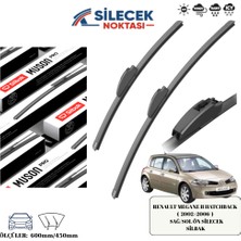Renault Megan 2 Hatchback ( 2002>2006 ) Araca Özel Ön Sağ-Sol Silecek Silbak  600MM/450MM SB2418U