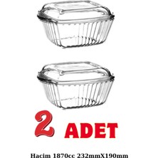 Feyza Design Kapaklı Kare Borcam Tencere Fırın ve Saklama Kabı, Dayanıklı ve Şık Tasarım