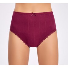 İlke Ilke KADIN,TRANSFERLI,JAKARLI%100 Pamuk,esnek,yumuşak,dantelli,yüksek Bel,büyük Beden 12'li Külot