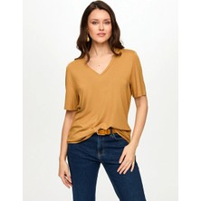 Faik Sönmez V Yaka Kısa Kol  T-Shırt S26TSH001