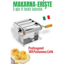 İlkyaz Fashion Turk Makarna Makinası Erişte Makarna Kesici Erişte Makinası 304 Paslanmaz Çelik ILKYZHB-RS3455