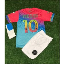 Portego I.n.t.e.r Miami 2023/24 Yeni Sezon Lionel Messi Çocuk Forması+Şort+Çorap 3'lü Set